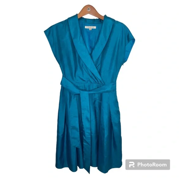 Evan Picone | Dresses | Evan Picone Peacock Blue Faux Wrap Dress Semi Formal Size | Poshmark Evan Picone | Dresses | Evan Picone Peacock Blue Faux Wrap Dress Semi Formal Size | Poshmark